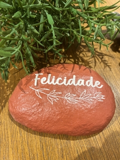 Enfeite Pedra Felicidade