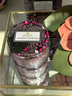 Vela pote vidro 25h Japanese Plum Bloom na internet