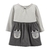 Vestido Cinza Listrado Carter´s