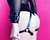 CINTA LIGA HARNESS COM PERSEX E ALGEMA ATRÁS - COURO SINTÉTICO - PRETO - comprar online