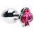 Plug P de Metal 7 X 2,8 cm Luxo Pedra Trevo - Pink