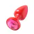 Plug P de Plastico Vermelho com Pedra 7 X 2,8 cm na internet
