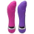 Vibrador Ponto G Golfinho Aveludado 11,5 X 2,5 Cm - Cores Pink e Roxo - comprar online