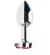 Plug P de Metal 7 X 2,8 cm Luxo Pedra Trevo - Pink - comprar online