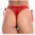 Calcinha Tailandesa em Renda com Pérolas Estimulantes - Vermelho - loja online