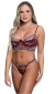 Conjunto Com Aros Sem Bojo Renda Bicolor - Marsala - buy online