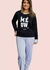 Pijama de Calça e Manga Longa - Preto - comprar online