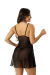Camisola Carol sem Bojo Sexy - Preta com renda Rubi on internet