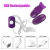 Vibrador Cápsula Vibratória com Duplo Estímulos - Pink e Roxo - TODA CHIC GV