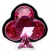Plug P de Metal 7 X 2,8 cm Luxo Pedra Trevo - Pink - tienda online