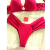 Conjunto Julia com Calcinha larguinha Lateral - Vermelho - comprar online