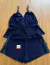 Baby Doll Mila em Liganete com Detalhes em Renda - Marinho