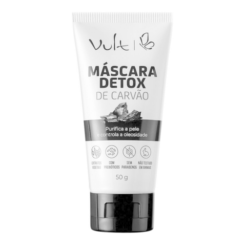 Máscara Facial Vult Detox de Carvão 50g