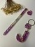 kit gold caneta + chaveiro pingente coração - comprar online