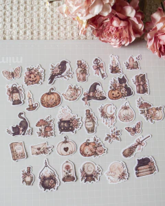 Kit Adesivos Vintage Halloween 2