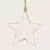 Estrella blanca con borde dorado