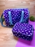 Kit Mala passeio + necessaire visor fosco tema borboletas - SS arteira