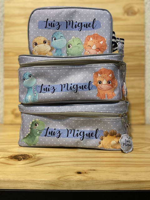 Kit organizadores 03 peças - necessaire visor fosco