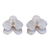 Brinco Mini Flor Delicata - Bege Perolado - 0256