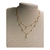Colar Duplo Cristais - Semijoia Banhada a Ouro 18k - cod. 0195 - comprar online