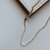 Corrente Choker Riviera New York - 3 Garras (Ouro 18k - Ródio Branco) - 0232