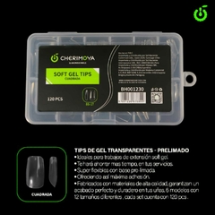 Tip para soft gel x120u Cuadrado Corto CHERIMOYA - comprar online