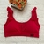 Top alça babadinho vermelho