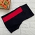 Shorts empina bumbum preto e vermelho