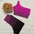 Conjunto degradê rosa