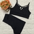 Conjunto preto sem empina bumbum