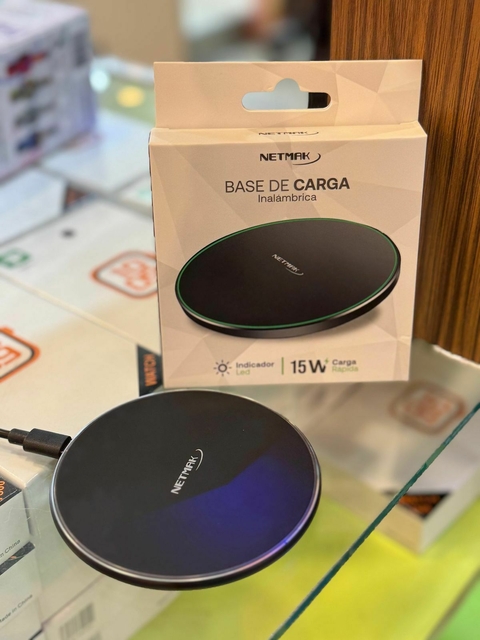 BASE DE CARGA INALÁMBRICA NETMAK 15W