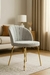 SILLÓN SYBIL SHELL GOLD