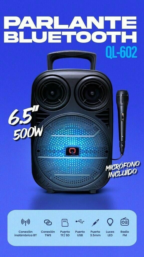 Parlante QL 6.5” – Sonido Potente y Portátil - comprar online