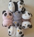 Orejeras de Peluche / Panda Blanco con Marrón - tienda online