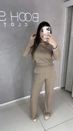 Conjunto Cashmere Galão Rose/cinza - comprar online