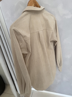 camisa shacket veludo cotelê manga longa - comprar online