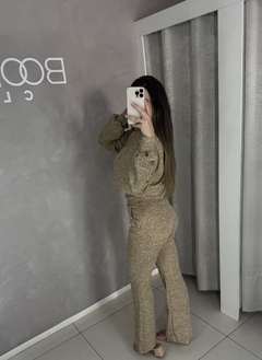 Conjunto Flare areia - Booh Store