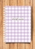 Caderno de Ministração: Capa Xadrez - Amor Impresso