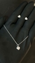 Conjunto coração cravejado