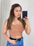 Cropped Alcinha marrom