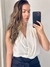 Blusa decotada branca