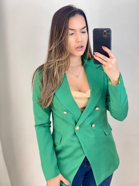 Blazer Balmain Verde Bandeira