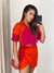 Conjunto Sabrina Laranja/pink na internet