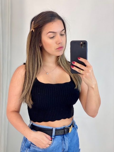 Cropped Alcinha Preta