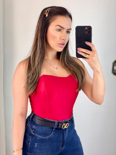 Body corpete vermelho