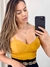 Cropped Corselet Mostarda