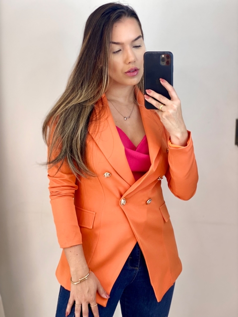 Blazer Balmain Laranja