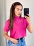 Cropped de gola pink