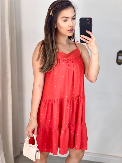 Vestido Manuela Vermelho