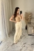 Cropped Corselet X dourado